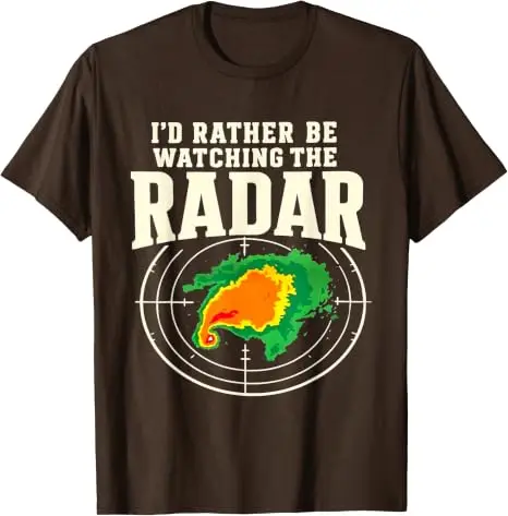 Ich würde lieber Radar Edges Distressed Storm Chaser T-Shirt Y2k Tracking Severe Tornadoes Grafik-Bekleidung aus weicher Baumwolle ansehen – Detail 6