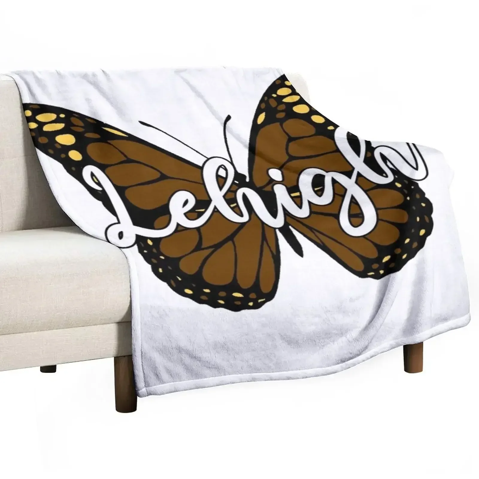 Lehigh Butterfly Throw Blanket Sofa Throw Plaid on the sofa Blankets