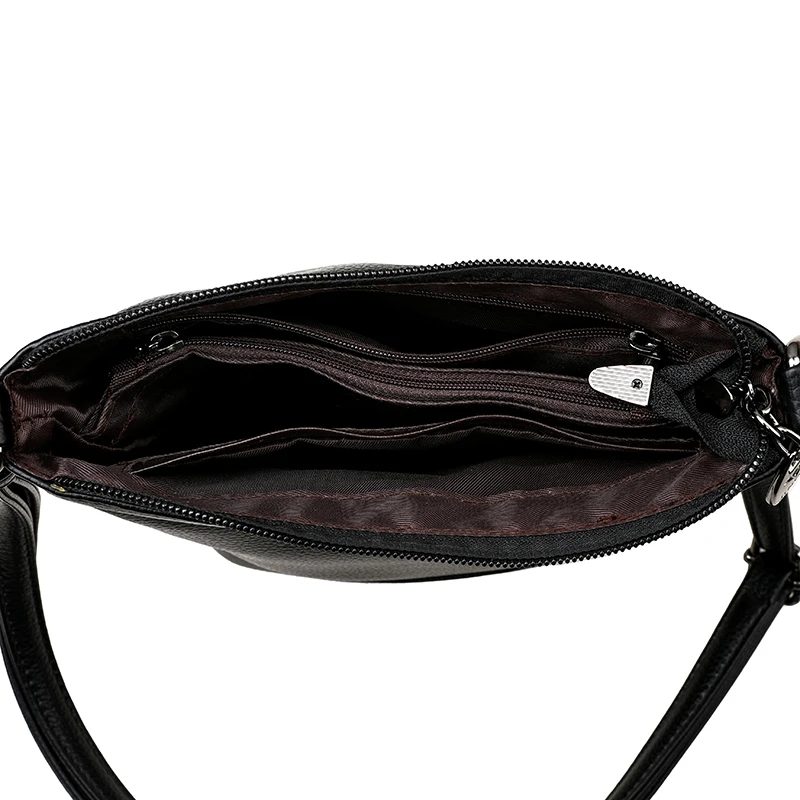 Sac à bandoulière rétro décontracté en cuir véritable pour femme, sac à main initié, petits intervalles, marque de créateur, luxe, E27, 2024