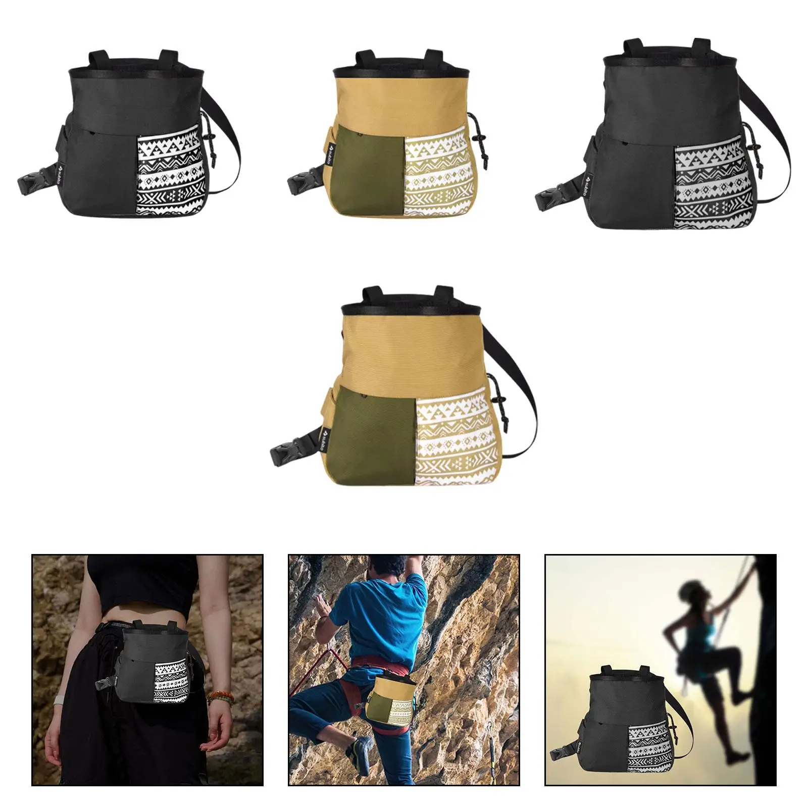 

Rock Climbing Chalk Bag Rock Climbing Gear for Golf Sports Weight Lifting