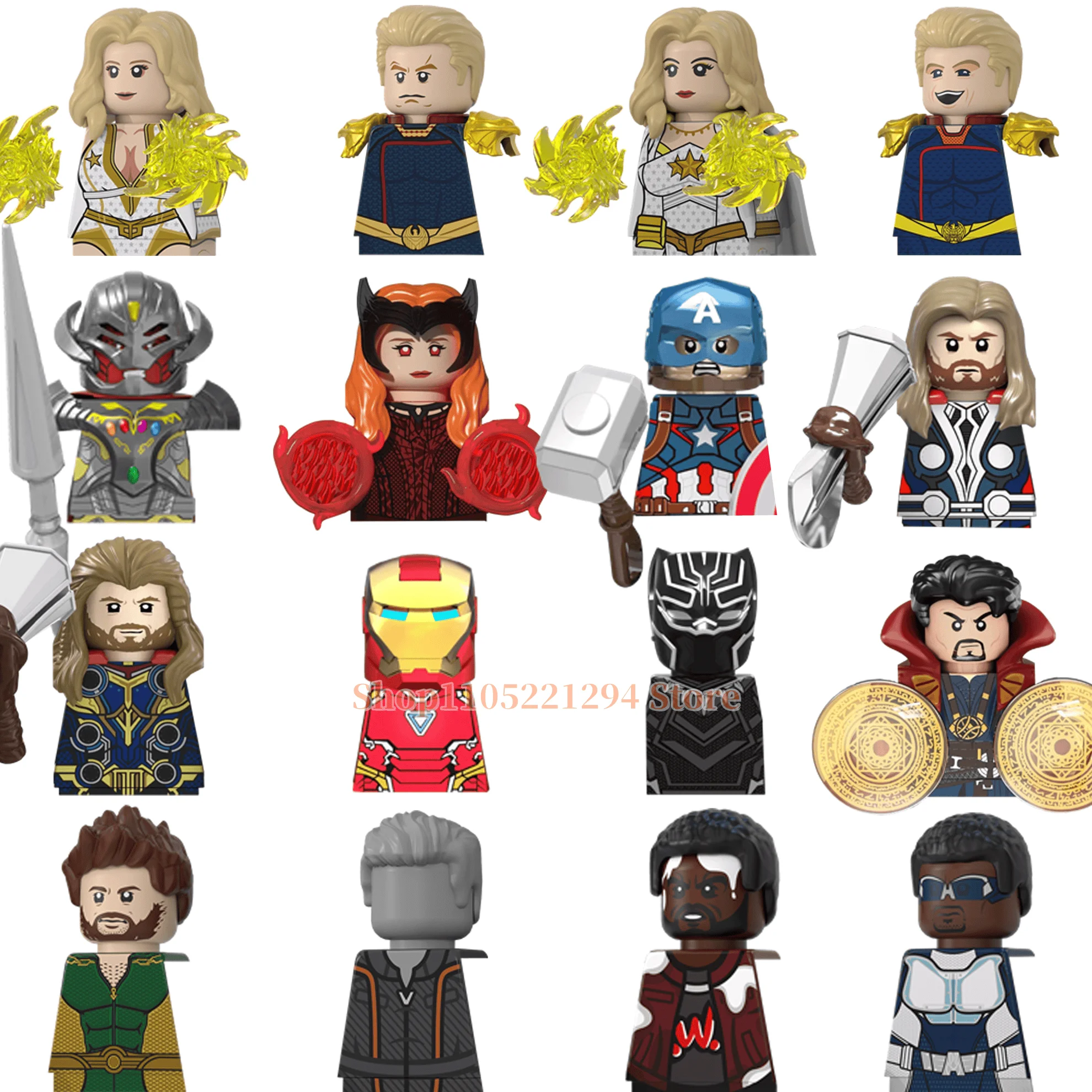 Beast Kingdom-Superhero Collecting hobby building blocks toys MINI brick toys Assemble toys Suitable as a gift