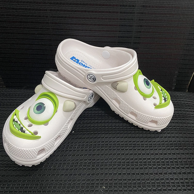 Miniso Solid Mike Sepatu Anime Sandal Kawaii Disney Monster Sandal Eva Pantai Rumah Bernapas Sepatu Dewasa Anak-anak Hadiah Kenyamanan