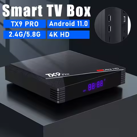 Smart TV Box TX9 PRO Android 11.0 BT Media Player 2.4G/5.8G WiFi 4K HD TV Box AIIwinner H313 Android TV Box 2025 Set Top Box
