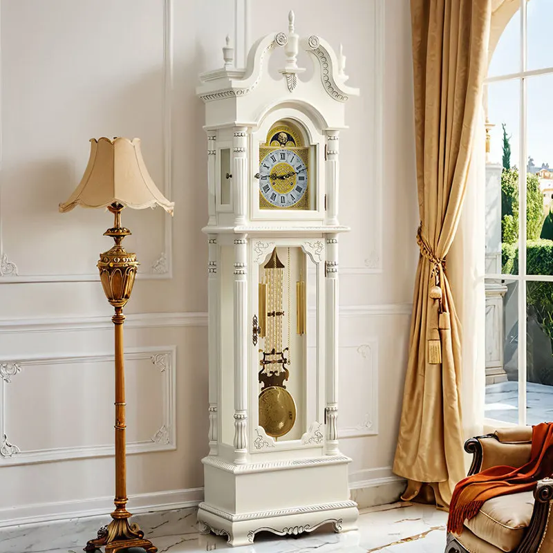 

Ретро напольные часы, европейские настольные часы для гостиной, вертикальные музыкальные часы
