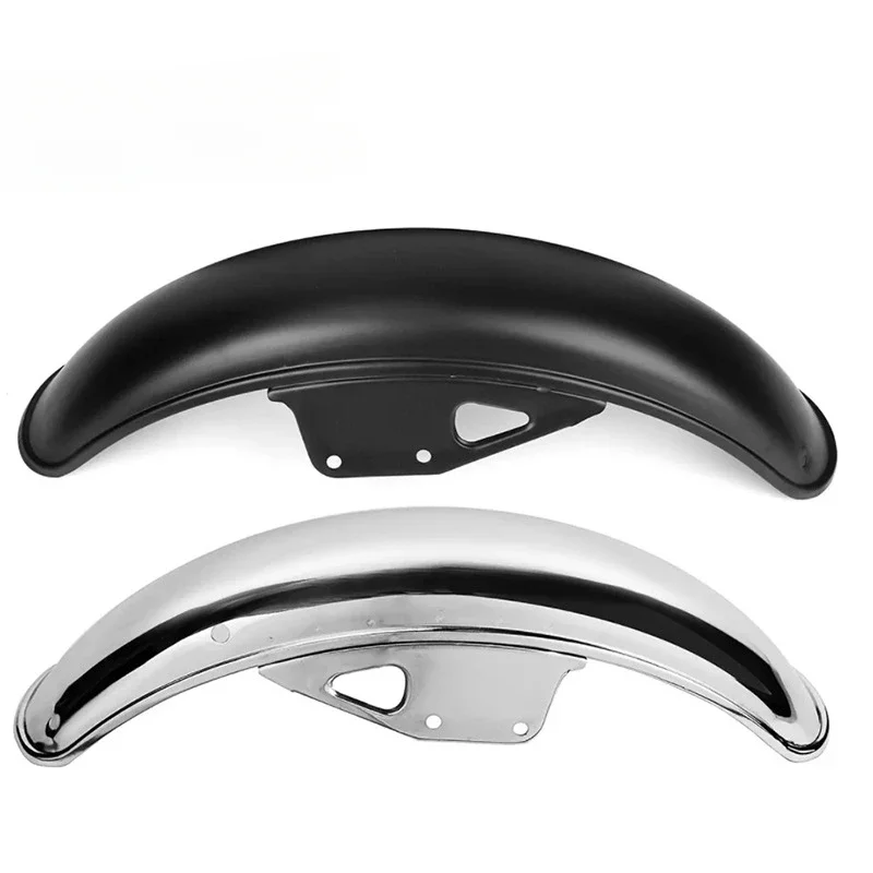 For GN125 front fender motorcycle retro modification accessories front sand board front fender black plating stainless steel