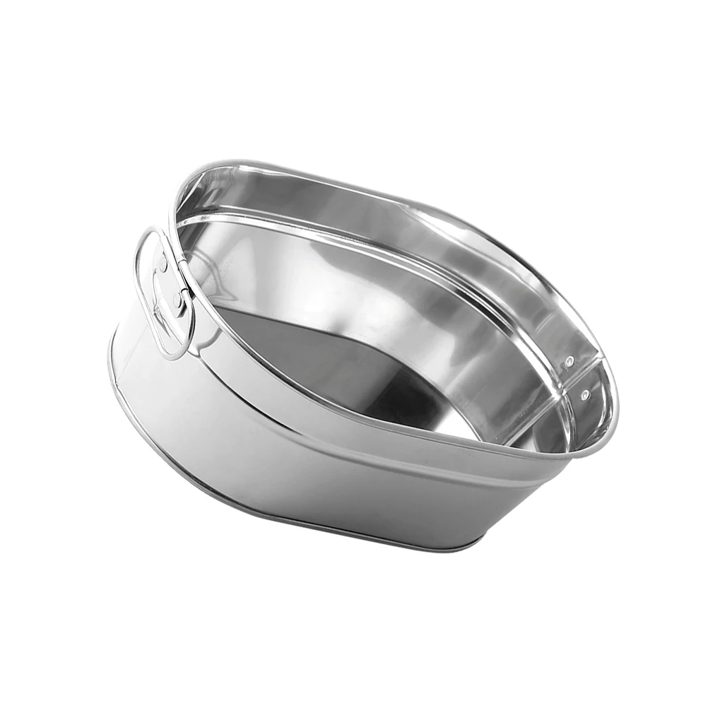 

Stainless Steel Fries Bucket Snacks Storage Restaurant Bar Portable Bread Chicken Basket Anti Rust Corrosion Family