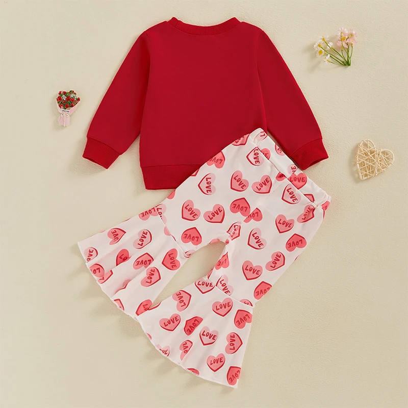 Adorable Baby Girls Winter Outfits Floral Print Hoodie and Leggings Set Warm 2 Piece Clothing for Toddlers