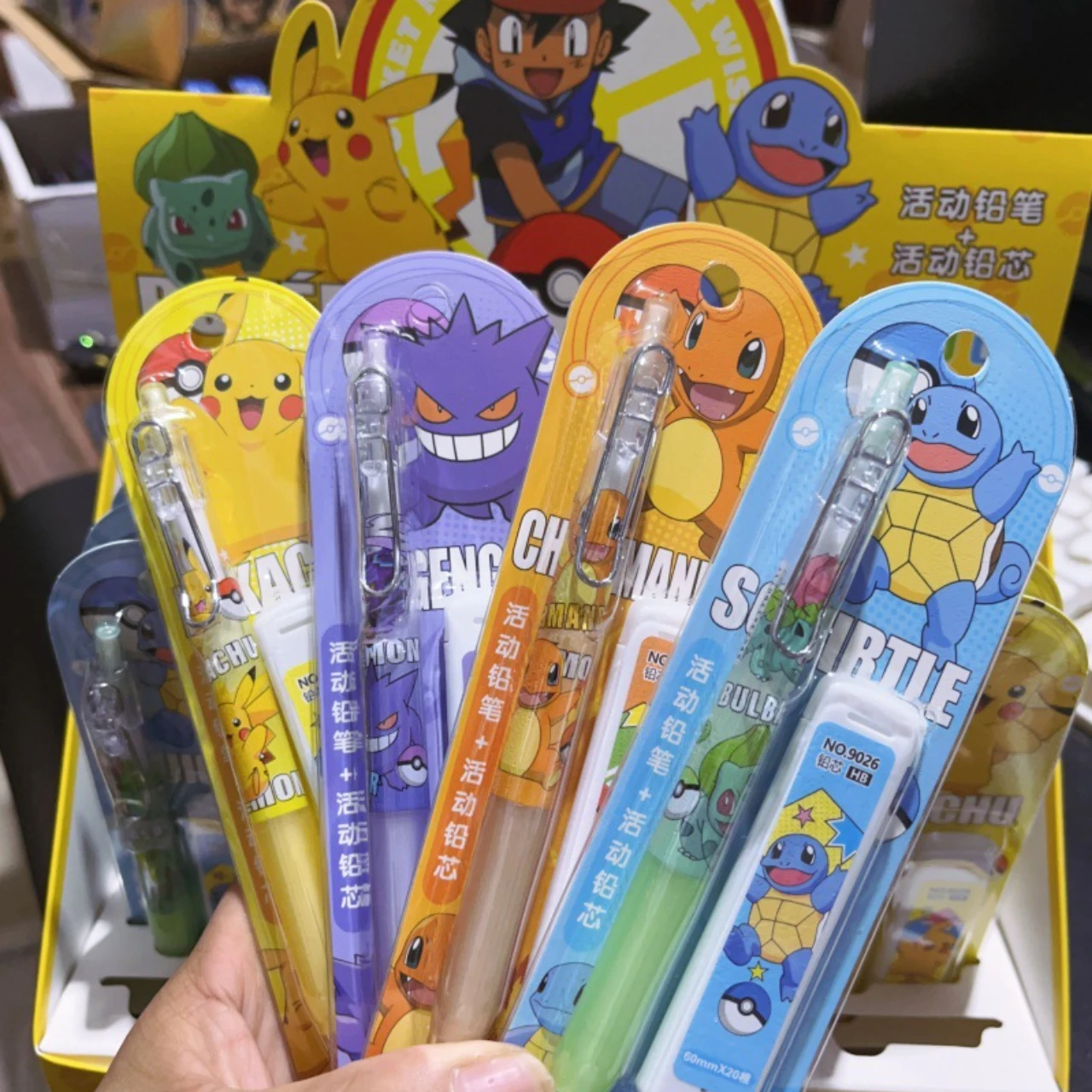 

Pokemon Themed Mechanical Pencils, Classic Cartoon Characters Design, Lovely Writing Tools for School Students and Children