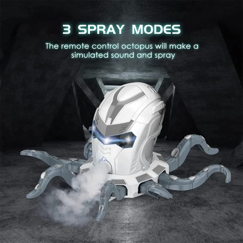 

Sound Light Toy for Kids Remote Control Robot Walking Octopus Toy Gifts 15UB
