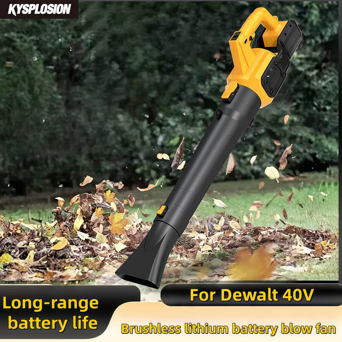 

Для аккумулятора Dewalt 40 В, 38000 об/мин, беспроводной воздуходувка, бесщеточный ручной струйный турбонагнетатель, электроинструмент