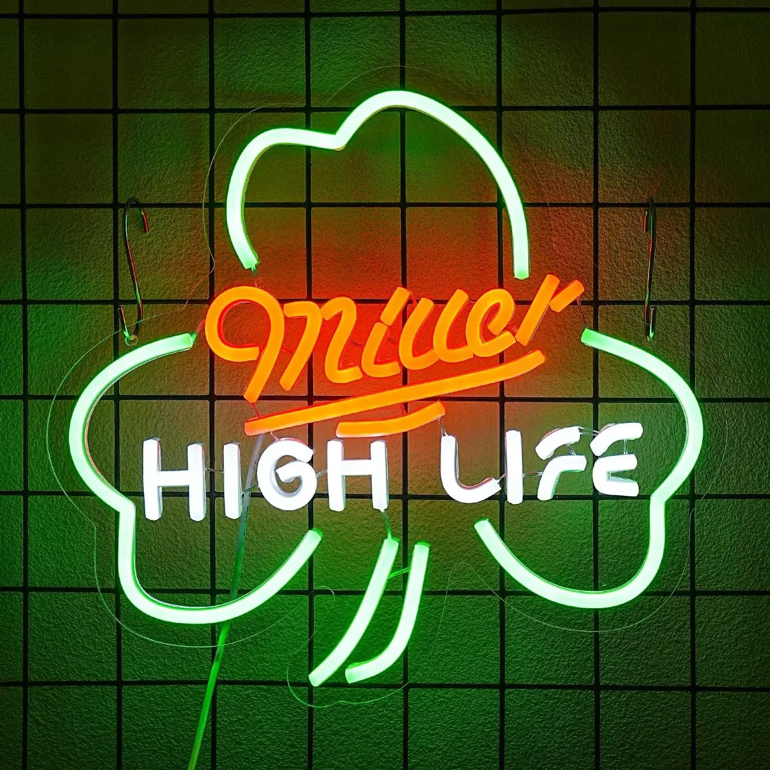 Miller High Life Led Neon Sign USBPowered Dimmable Neon Light For Wall Bedroom Party Man Cave Decor Birthday Handmade Art Gift﻿