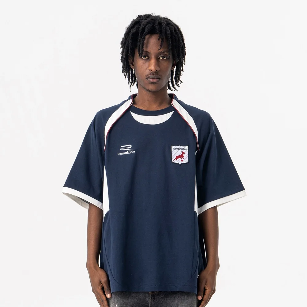 

Мужская новая дышащая быстросохнущая футболка для активного отдыха весна-лето, свободного кроя, из хлопка, с круглым вырезом