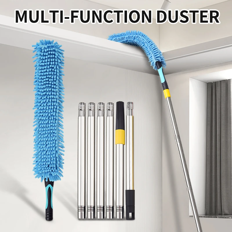 

Выдвижная щетка для тряпки из синели 1,1 м, 1,4 м, 1,7 м, сильное поглощение, гибкая, без мертвого угла, очистка для домашней автомобильной мебели