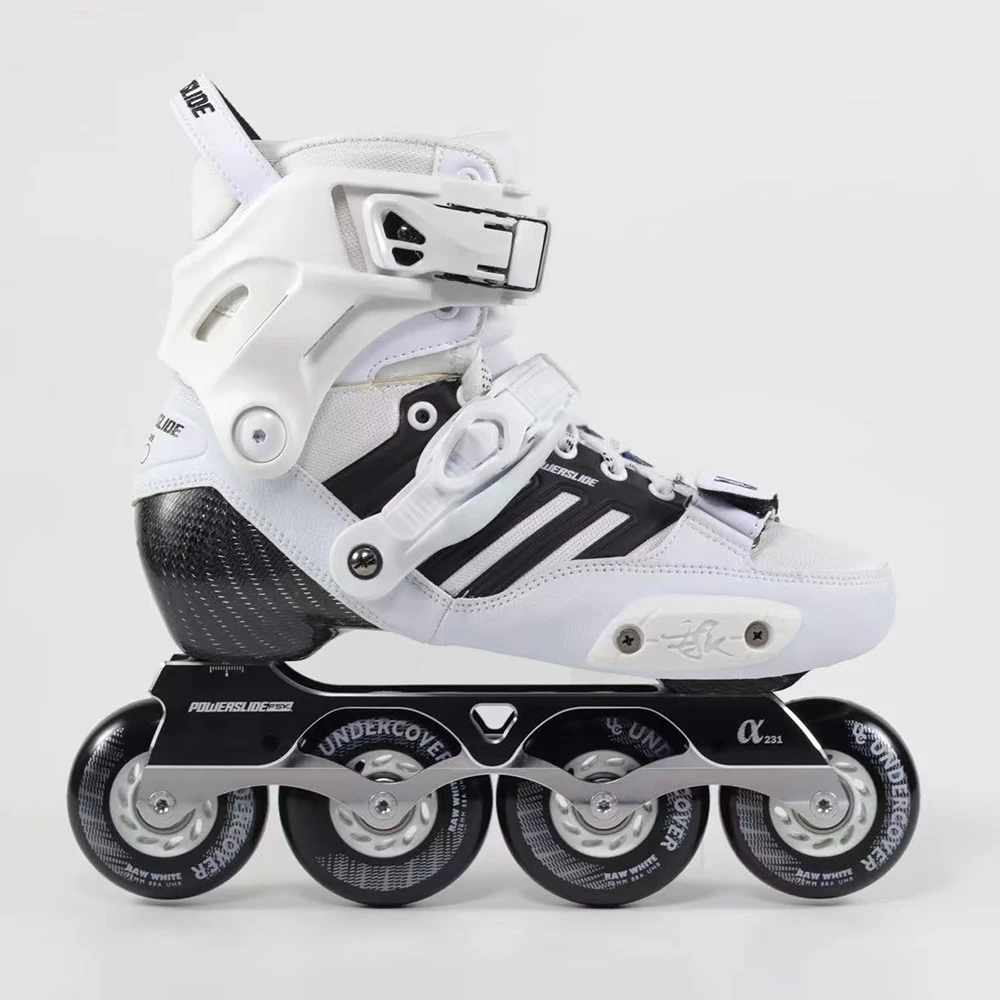 2023 Original Powerslide EVO Hardcore Urban Carbon Fiber Inline Skates Street Adult Roller Skating Shoes Free Skating Patines