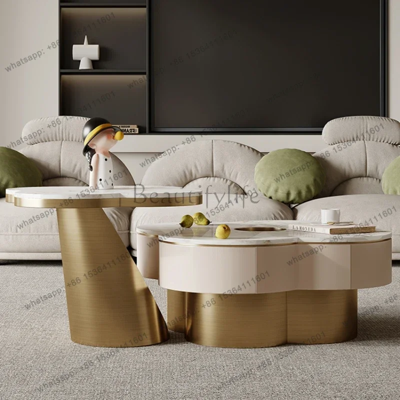 ld Decoration Luxury Coffee Tables Living Room Organizer Floor Moving Modern Coffee Tables Small Kaffee Tische Trendy