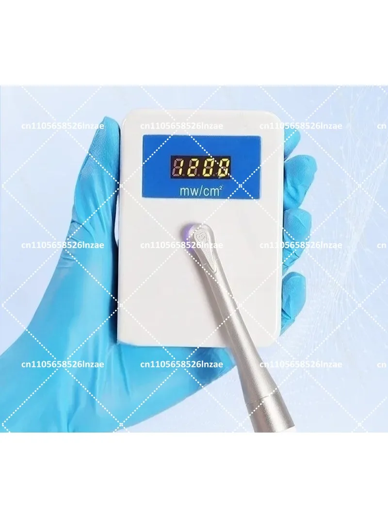 Dental LED Curing Light Meter, Digital Display High-Precision Light Intensity Measuring Instrument