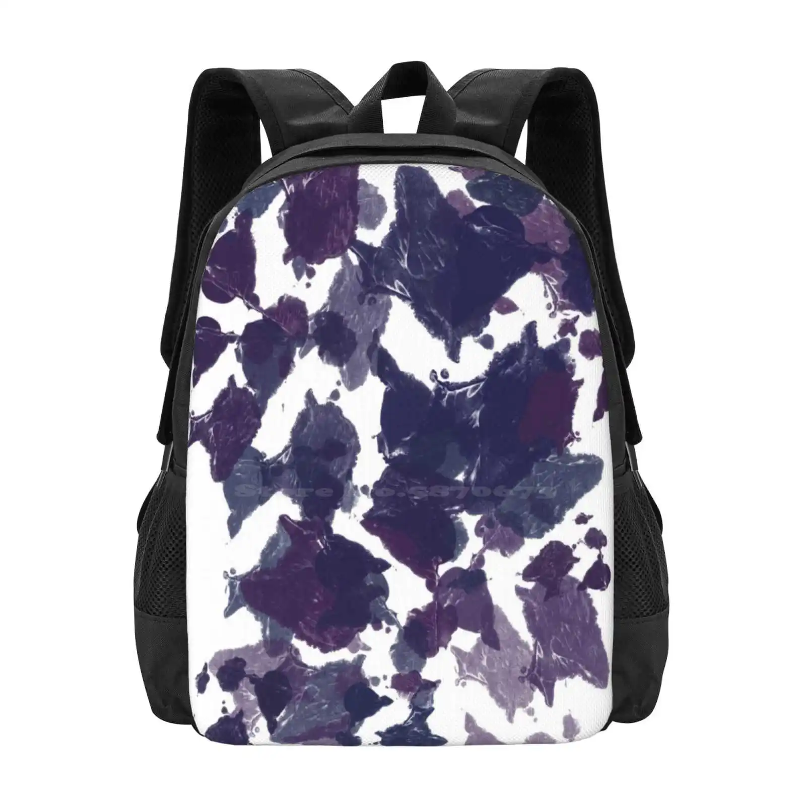 Spilled Paint Backpack For Student School Laptop Travel Bag Abstract Home Bathroom Bedroom