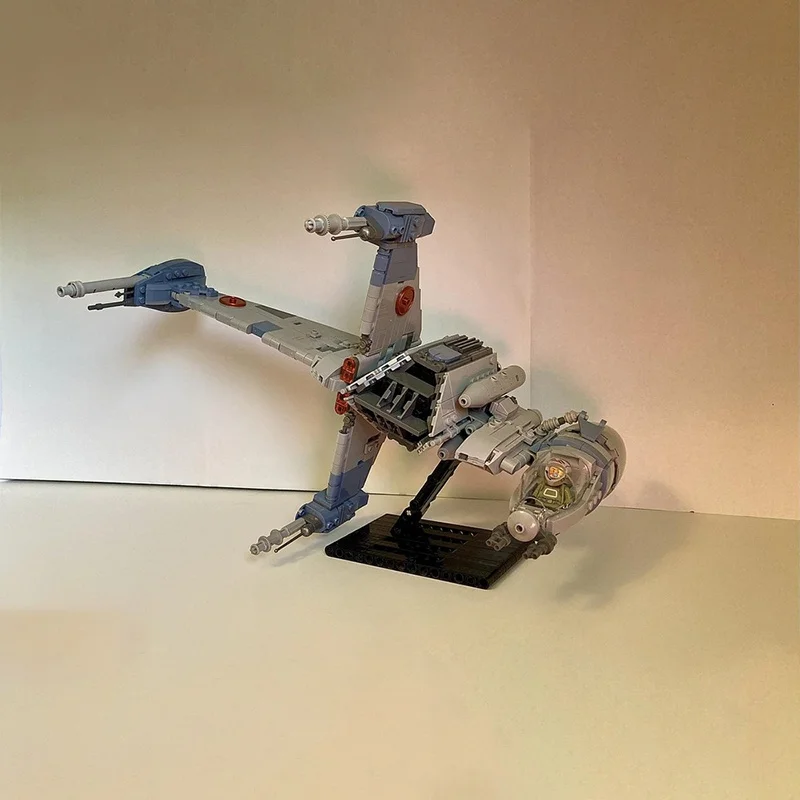 1002 قطعة MOC B الجناح ستارفايتر حامل ستار معركة لعبة مجسمة اللبنات البناء لتقوم بها بنفسك الإبداعية هدايا عيد الميلاد فكرة الاطفال #5