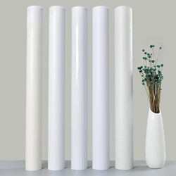 PVC Desktop Refurbished Film Wardrobe Cabinet Door Waterproof Wallpaper Self-Adhesive Furniture Decor Solid Color Wall Stickers