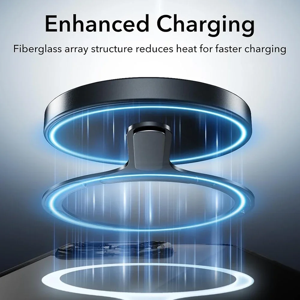 Metal Plate Ring for Magsafe IPhone Wireless Charging Magnet Sticker Magnetic Adapter Ring Car Phone Holder Iron Sheet Stickers