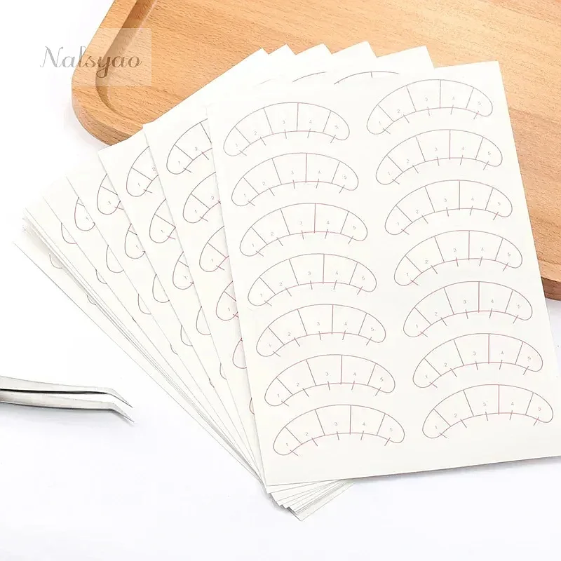 70pairs Sheets Eyelash Practice Tools Eyepads Lash Paper Under Eye Pads Grafting Cilios Practice Eye Tips Sticker Wraps Makeup