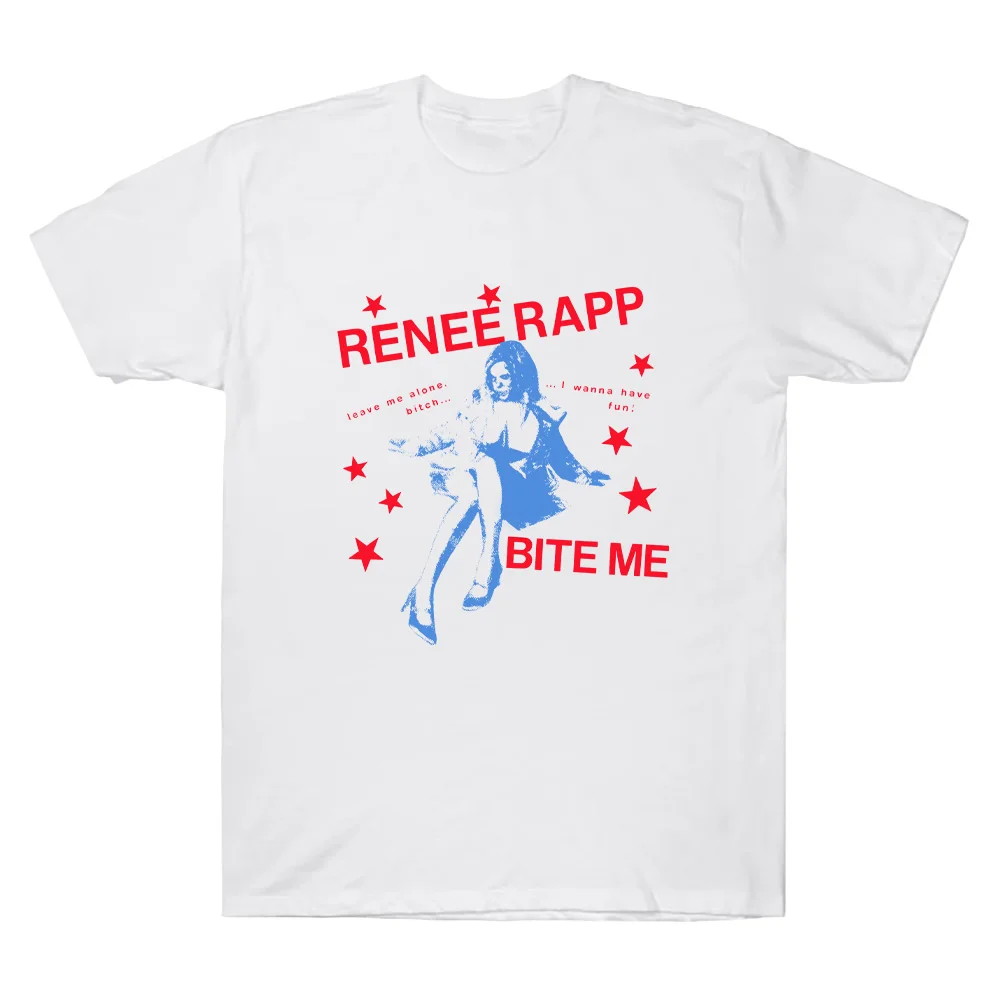 Pink Tour Tee Reneé Rapp Geschenk für Frau und Mann, Unisex-T-Shirts, bequeme Baumwolle, O-Ausschnitt, kurze Ärmel, ästhetische, lässige Oberteile – Detail 6
