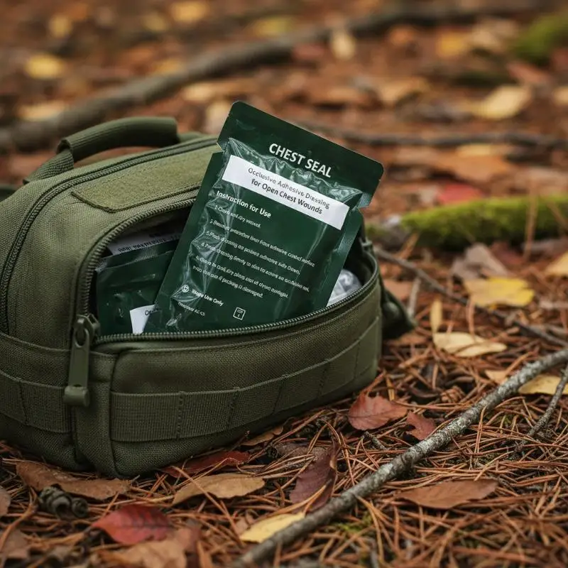 Safety Survival Emergency Trauma Sticker Chest Seal Vented First Aid Patch Outdoor Tool