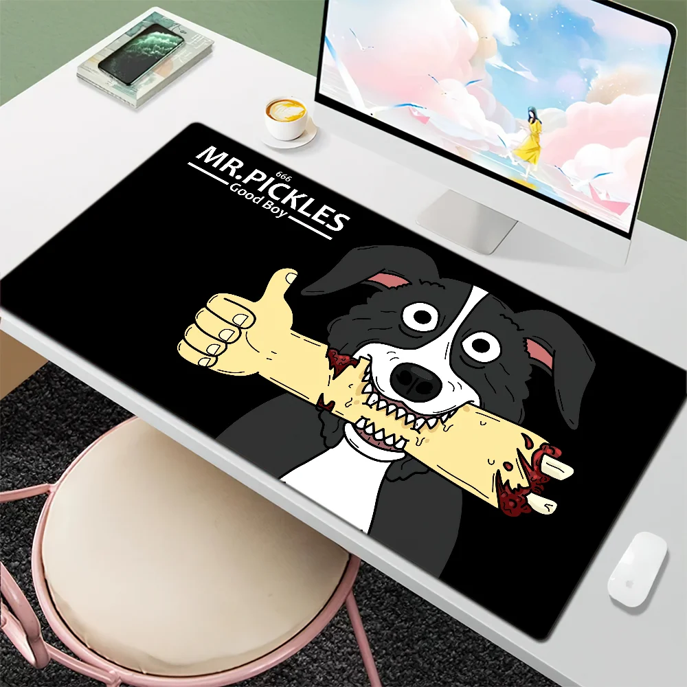 لوحة ماوس Mr P-Pickles كبيرة مكتبية لوحة مفاتيح مريحة للمكتب من المطاط PC غير قابلة للانزلاق ومضادة للتوتر مخصصة للمنزل
