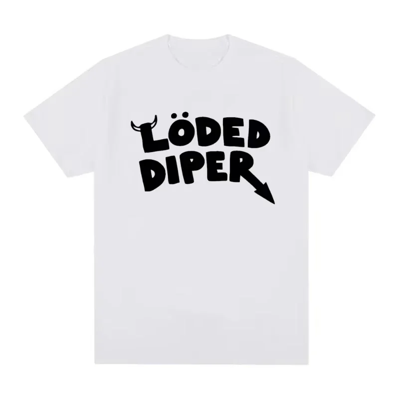 LODED DIPER DIARY OF A WIMP KID T-shirt Men's Brand T-shirt Men's Summer Short Sleeve T-shirts Harajuku T-shirts for Couples