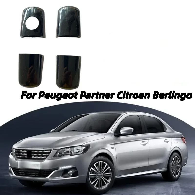 

4Pcs For Peugeot Partner Citroen Berlingo Door Handle End Caps Trim Set 9101Ge Passenger Side Car Exterior Door Handles