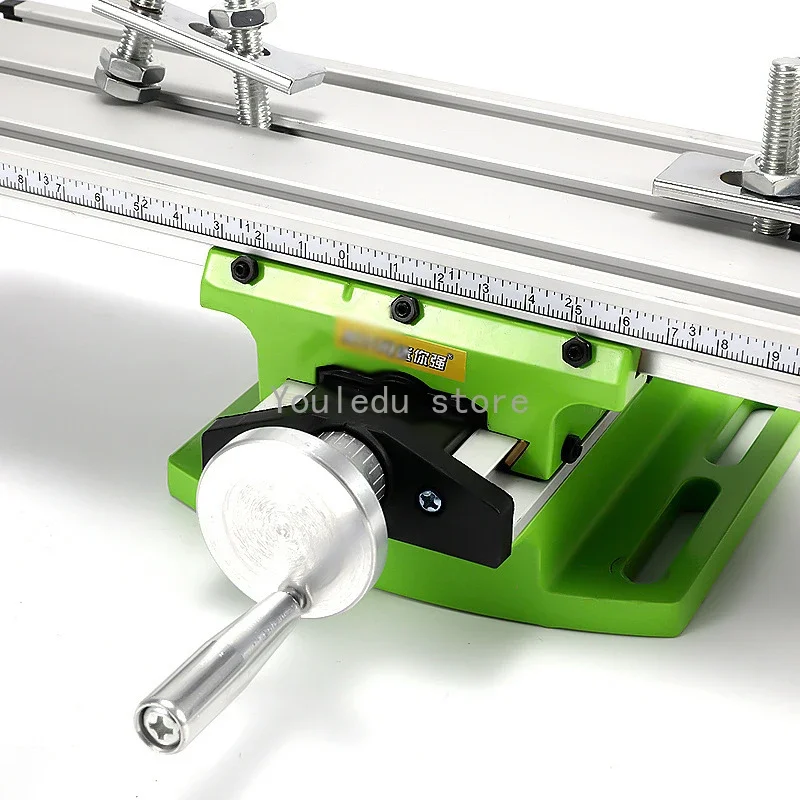 Miniature Milling Machine Bench Drill Vise Fixture Worktable X Y-axis Adjustment Coordinate Table router table