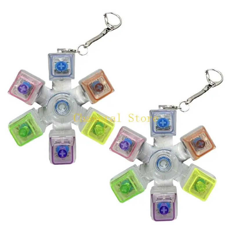E7CE Small Portable Button Spinner Fidgety Button Toy For Stress Management And Play