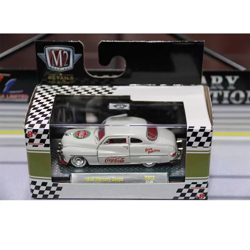 M2 1/64 Proportion 2024 New Style Ford Torino Cobra Dodge Charg Series Diecast Model Alloy Car Child Christmas Gift