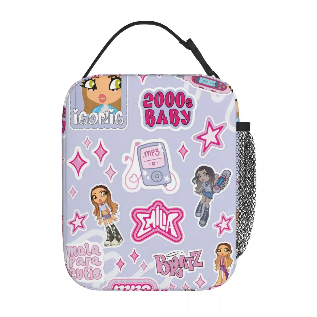 إميليا Mernes MP3 معزول حقيبة الغداء المحمولة حاوية الغداء حقيبة للحفاظ على البرودة حمل علب الاغذية الشاطئ في الهواء الطلق الرجال النساء