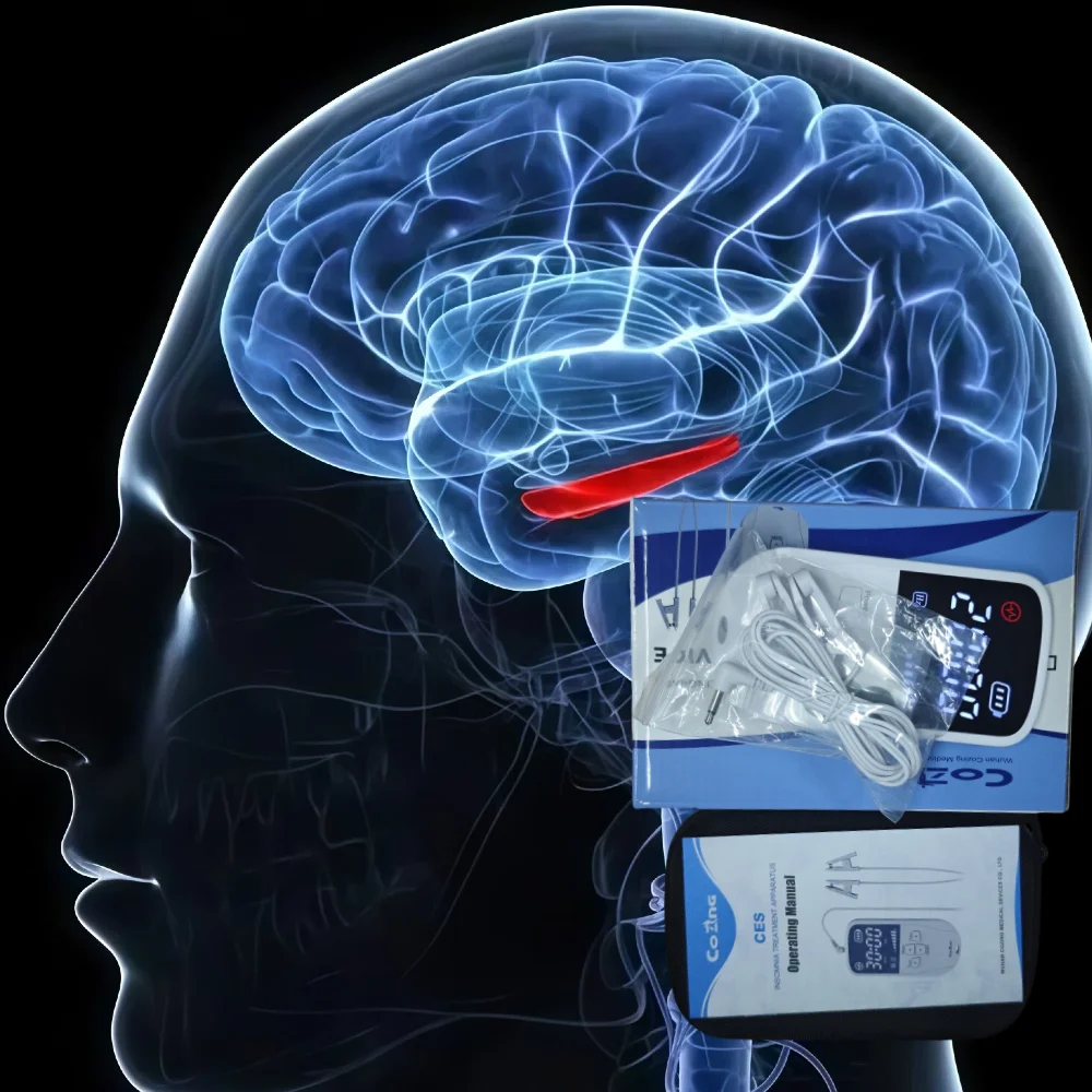 

Медицинский класс CES Vagus Nerve TENS Микротоковое устройство для лечения бессонницы, тревоги, депрессии