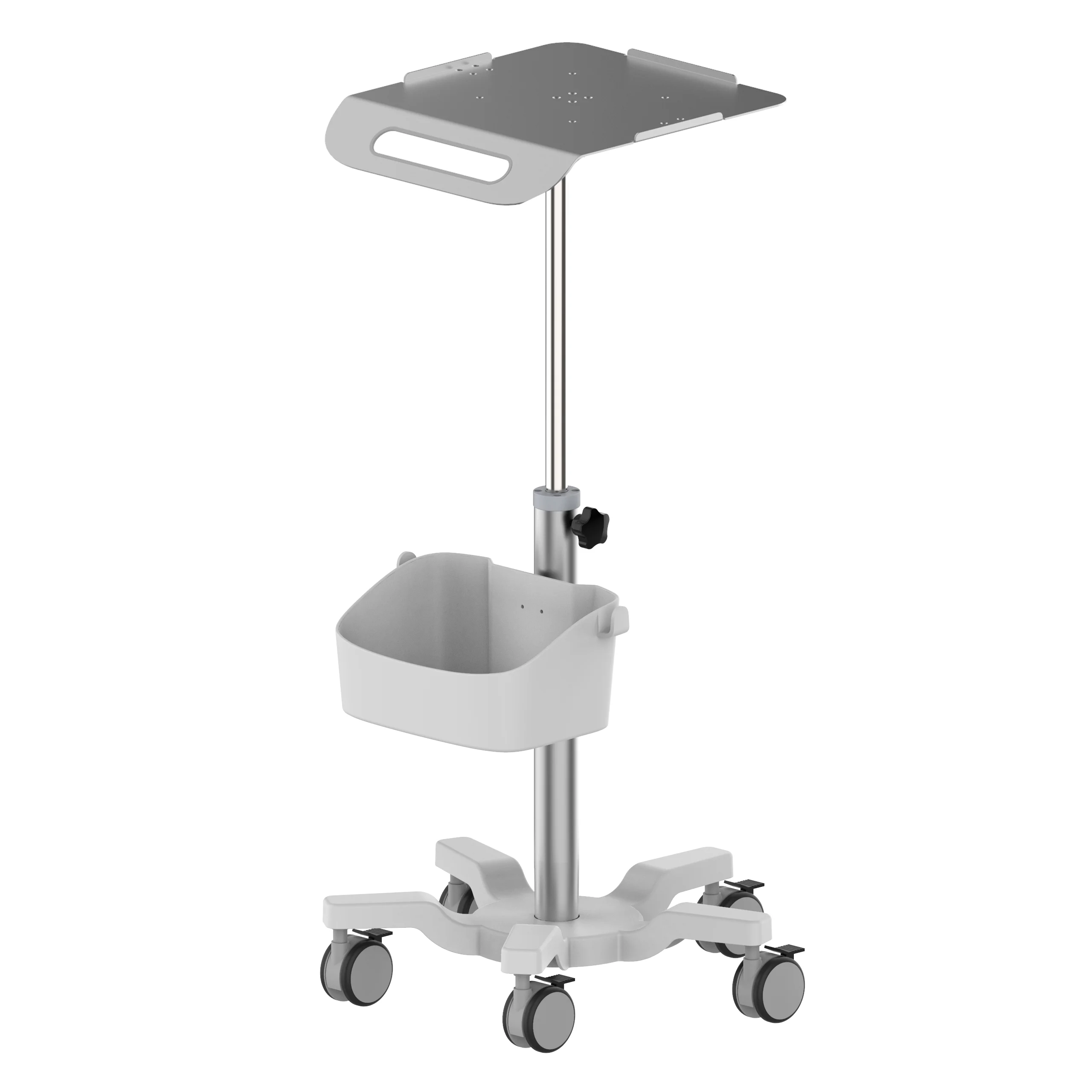 

Hospital ECG Ventilator Ultrasound Workstation Rolling Stand Trolley cart for Medical