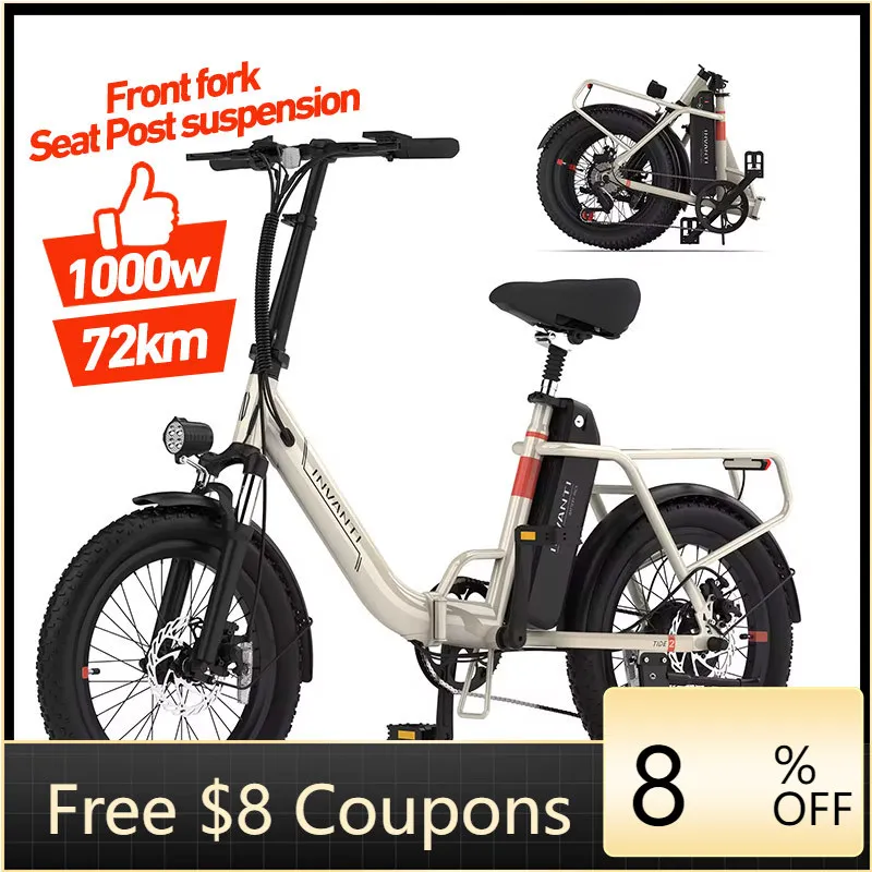 

STLF DZ WJW Advanced STOCK New Design 20" Fat Tire 500W 1000w Eco Power Recycling Folding Ebike Electric Bike Adult Electric Bi