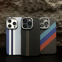 Hit Color Carbon Fibre Relief Texture MagSafe Phone Case for iPhone 16 14 13 Pro 15pro max 15 12 Wireless Charging Hard PC Cover