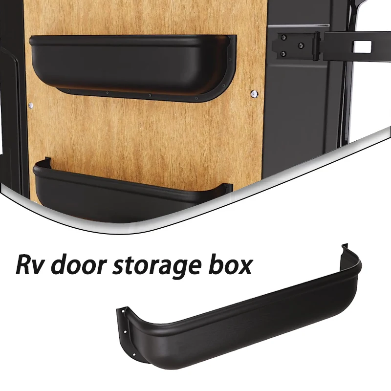 

1PCS Camper Van Caravan Fit Storage Pocket White Shelf Racking Tools Universal Storage Car Barn Door With Fitting Screws