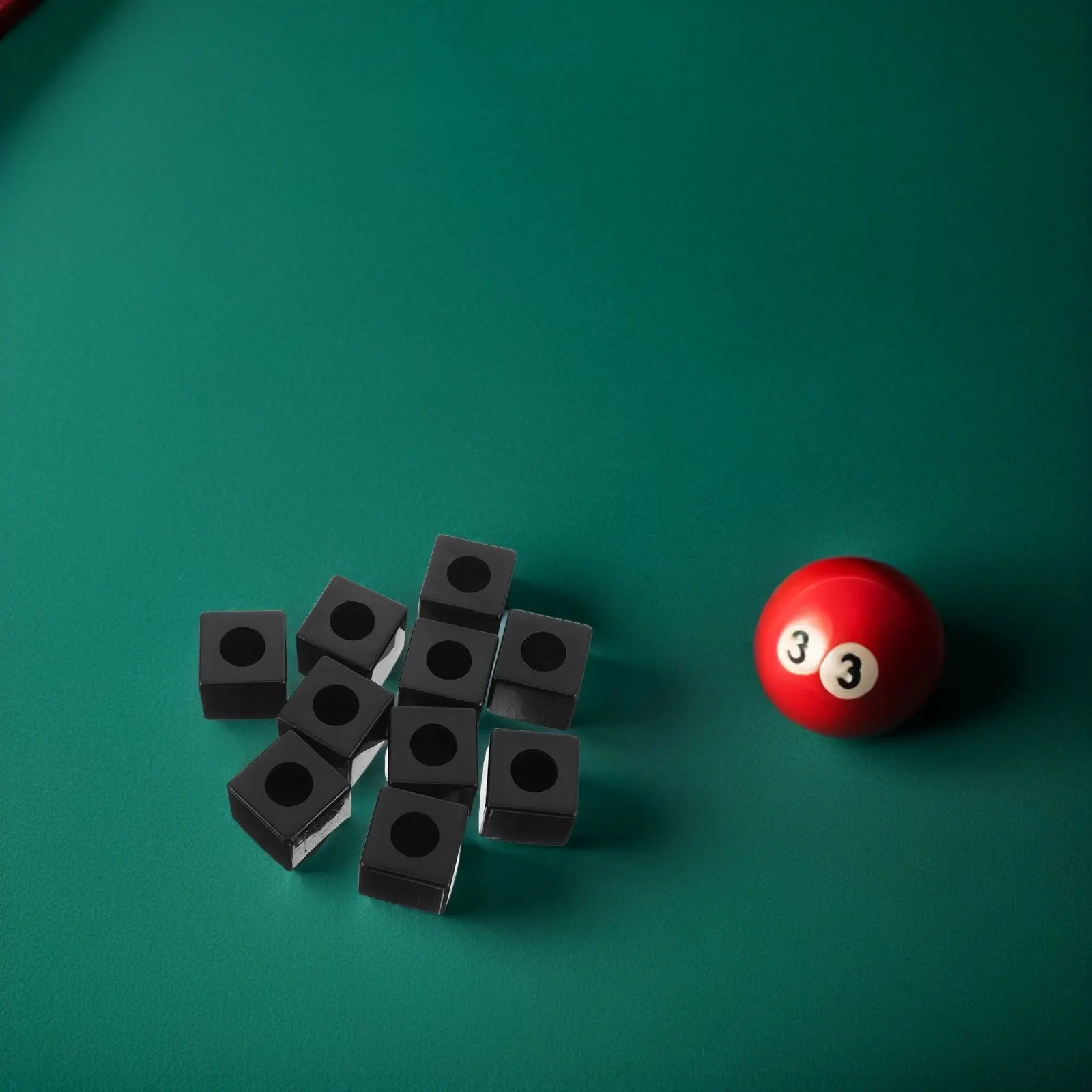 

20 шт. портативных квадратных черных держателей для бильярдного мела, футляр для мела для пула, карманный размер, аксессуар для бильярдного кия, аксессуар для бильярда