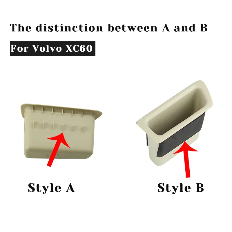 For Volvo XC60/14-17XC60 door storage box car interior storage tray accessories car front and rear door storage box