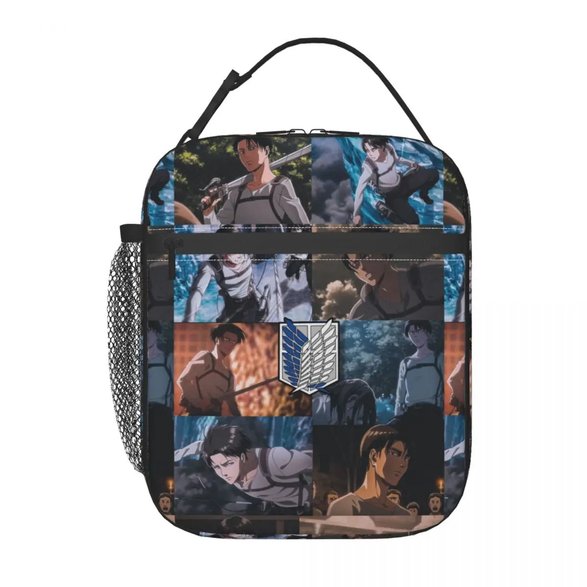 

Сумка для обеда Attackes On Titan для женщин, термоизолированная сумка-холодильник, изолированная коробка для бенто, многоразовая сумка-тоут для офиса, пикника, путешествий