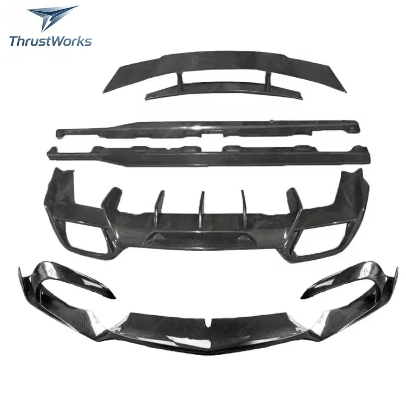 ThrustWorks New Black Carbon Fiber Body Kit GT GTS Upgr To RZ Style 2