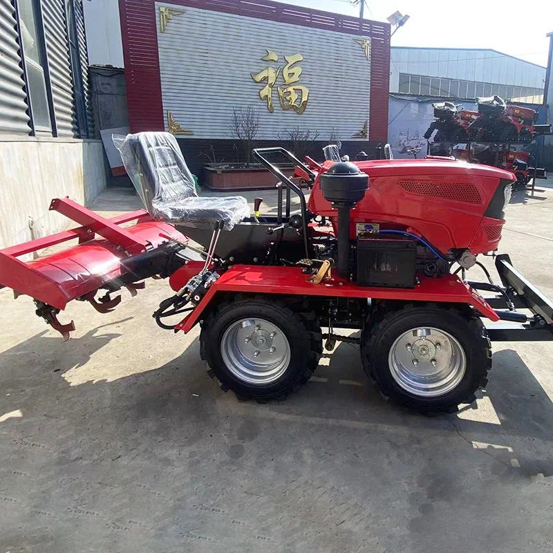 

Customized Labor Saving Multifunctional Rotary Tiller, Farm Plowing Machine & Wheel Micro Tiller Four Wheel Tractor