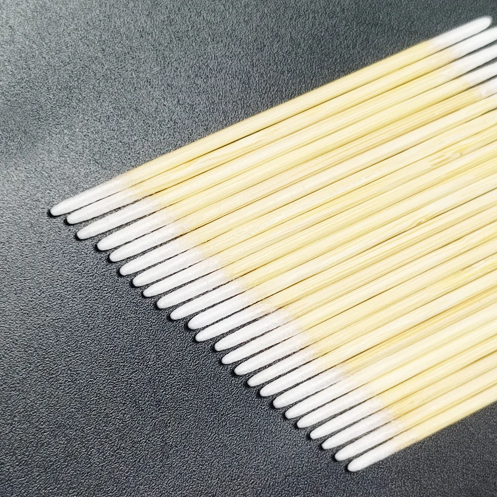 Microblading Cotton Swab with Wood Sticks Cotton Swabs Pointed Tip Dual-ended Cotton Tipped Applicator Makeup Remover
