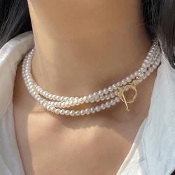 Genuine Natural Freshwater Virgin Of Pearl Necklace For Girls,Small Orginal Cultured Long Pearl Necklace Wife Mother Party Gift