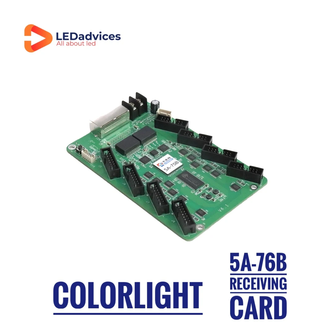 บัตรรับ5A-75B colorlight สำหรับหน้าจอ LED อัตราการรีเฟรชที่สูงขึ้นบริการแบบมืออาชีพ