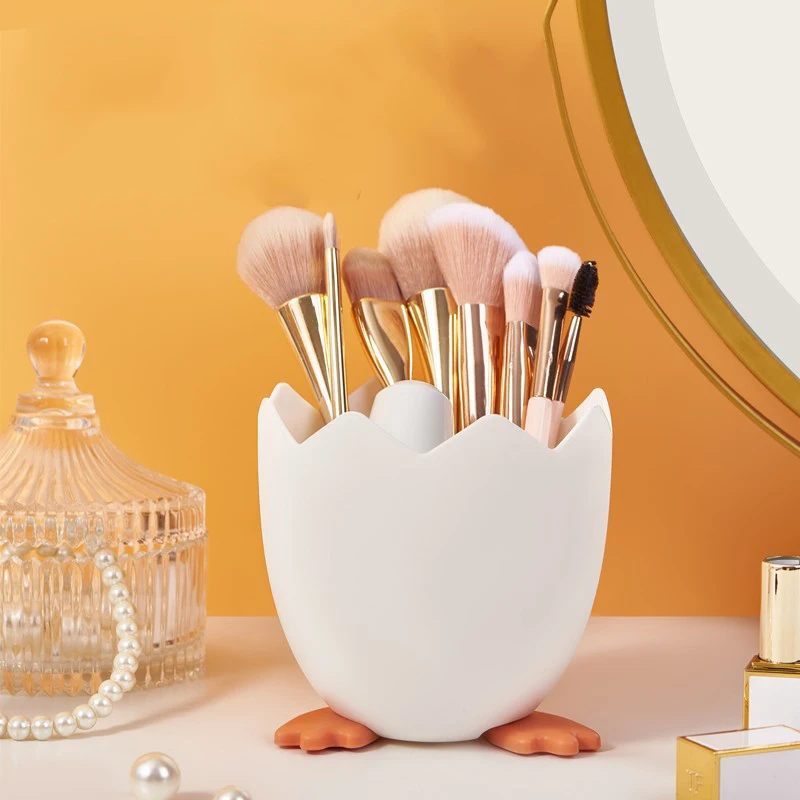 Eggshell Pen Holder Cute and Creative Stationery Box Office Storage Box Personalized Desktop Decoration