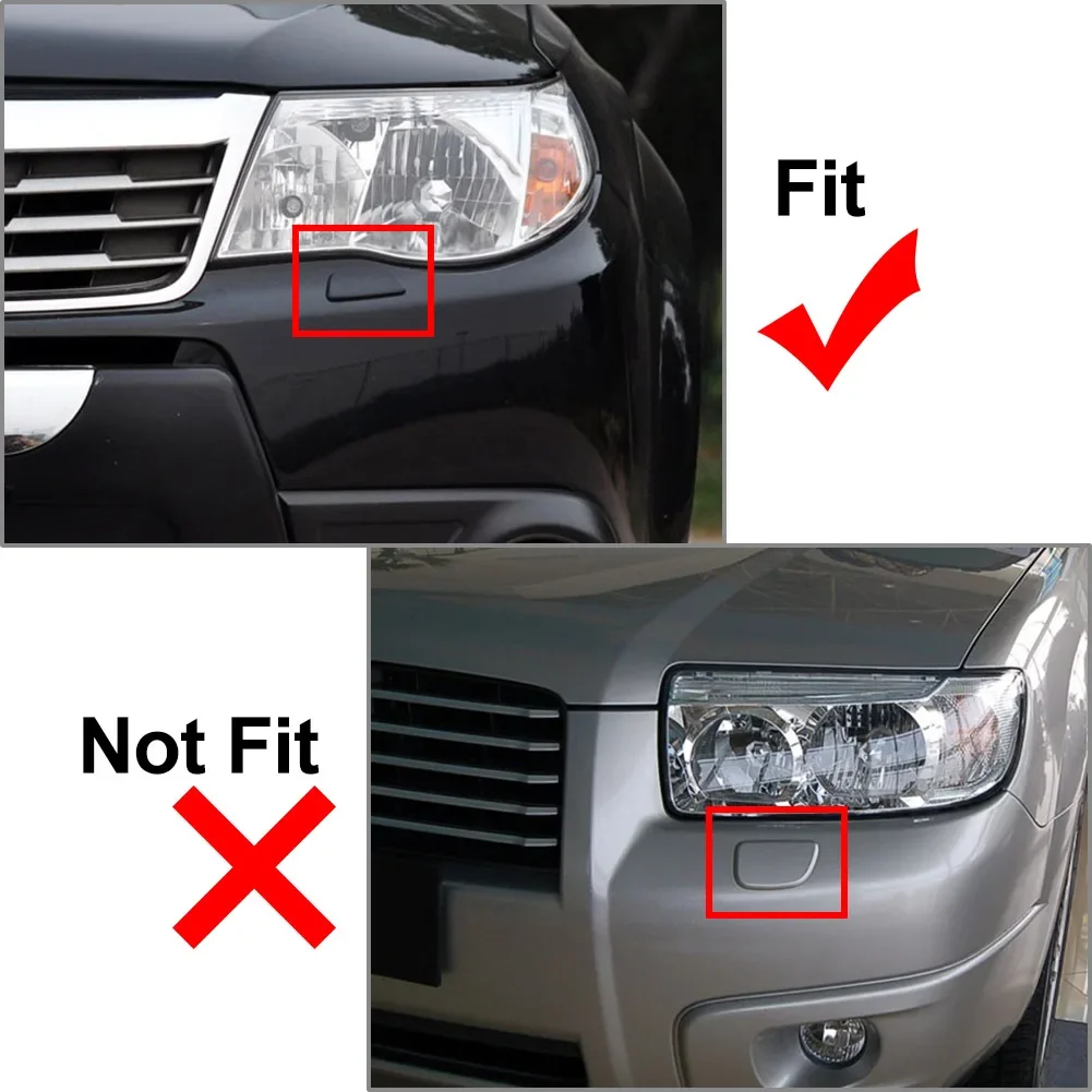 Accessories For Subaru Forester 2009 2010 2011 2012 ABS Plastic 1Pc Unpainted Car Headlight Washer Nozzle Cover Cap