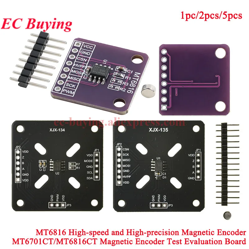 MT6816 High-Speed Precision Magnetic Encoder Induction Angle Position Measurement Sensor Module MT6701CT Test Evaluation Board